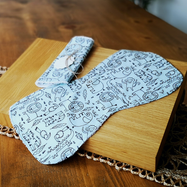 Baby Burp Cloth - Safari