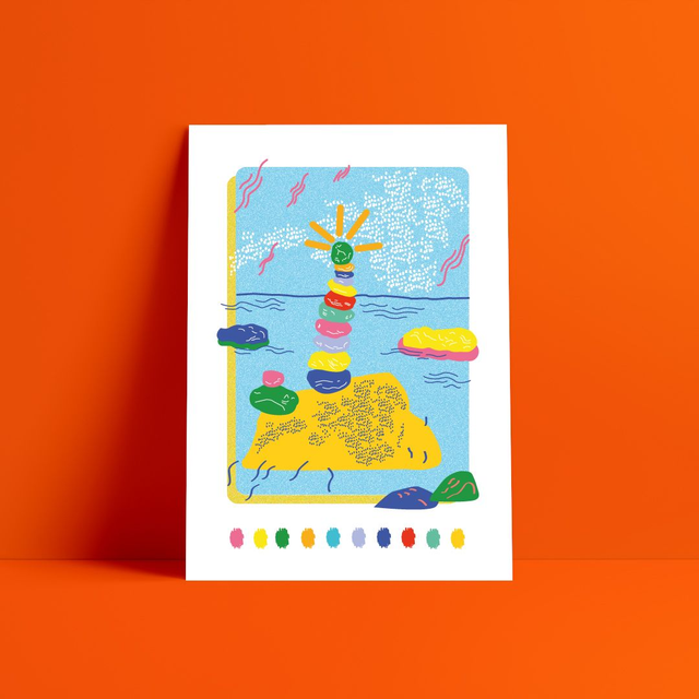 Cailloux - Carte postale / Affiche 