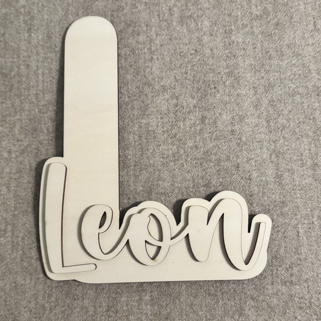 LEON • 3D Holz-Schild