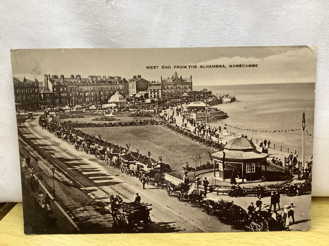 Morecambe, West End from the Alhambra, Lancashire, Posted 1913 Morris &amp; Co.  Antique postcard Our Ref R669 £2.50