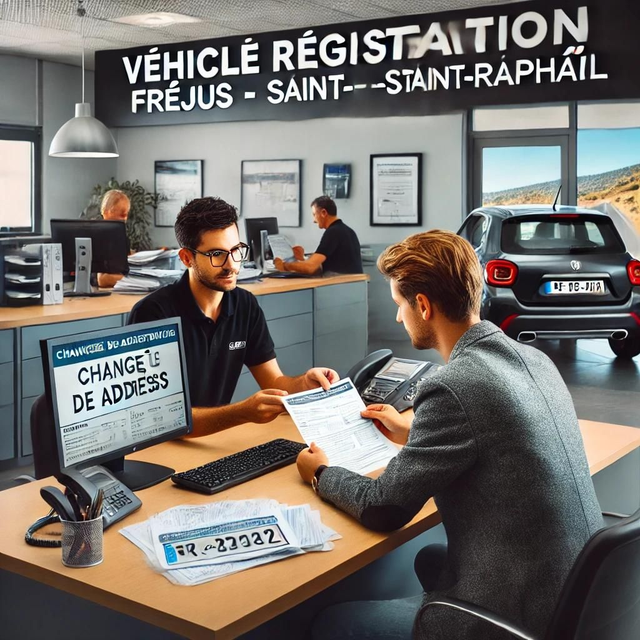 Changement d&#039;Adresse sur Carte Grise à Fréjus - Saint-Raphaël