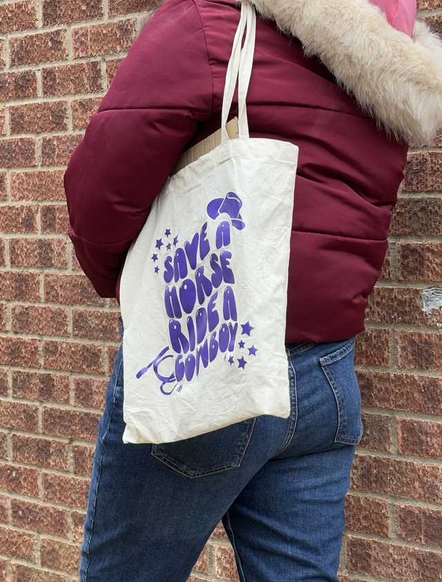 Save a Horse Ride a Cowboy Tote Bag