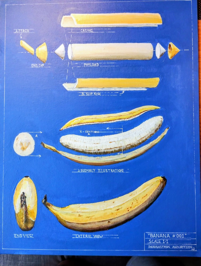 Banana 001 - limited edition Gilcée print on Inova paper