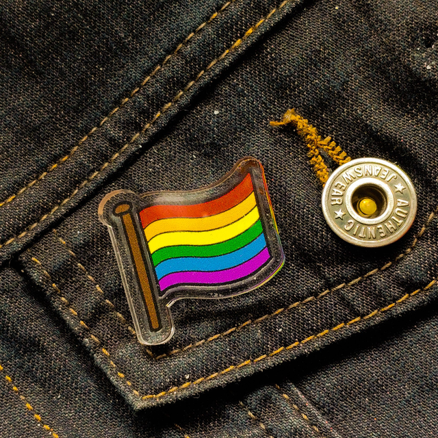 Rainbow - Flag - Pin - [PIN-RN-F]