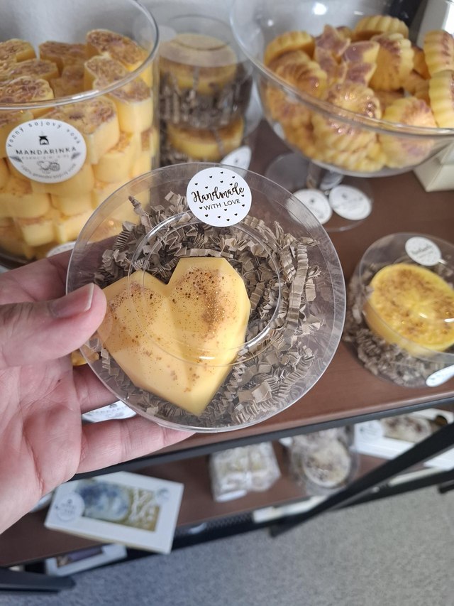 Mandarinka Srdce - vonný sójový vosk