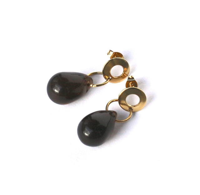 'golden tear' earrings