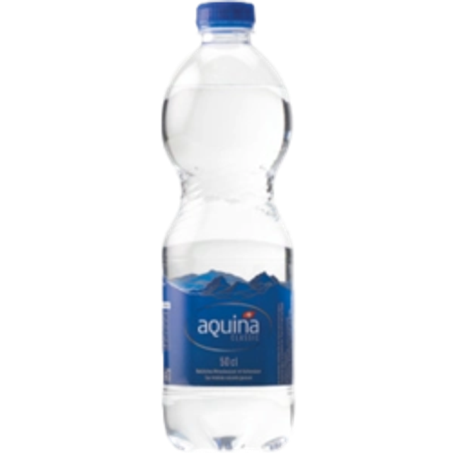 Aquina Mineralwasser mit Kohlensäure 50cl