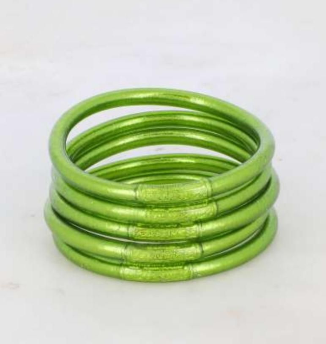 Jonc boudhiste avec mantra Olive