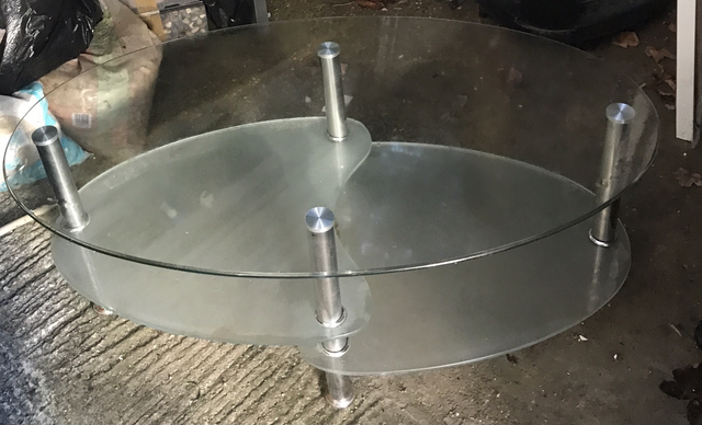 Glass Table - Reception Room - GTR01 - Make an offer - From Clacton on Sea 