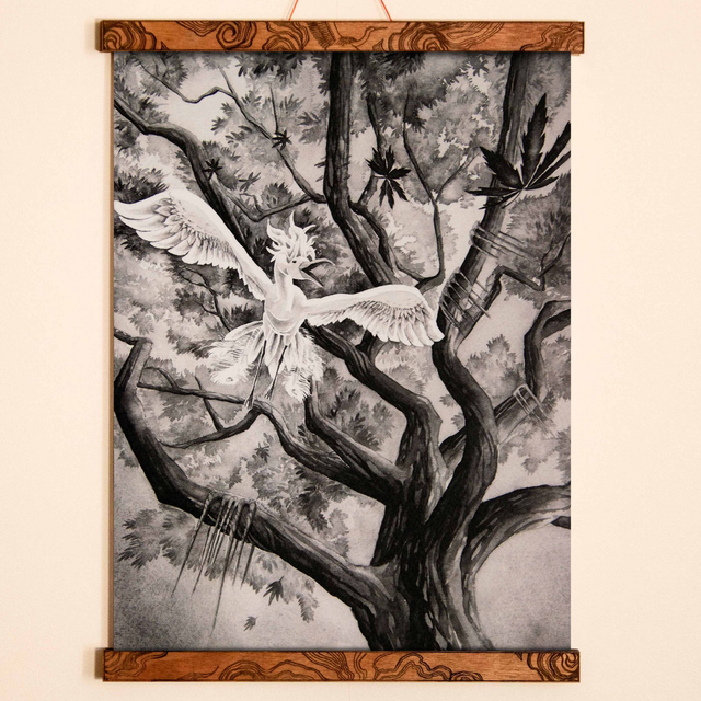 Arbre-feu du clan Honooki - Format A4 et A3