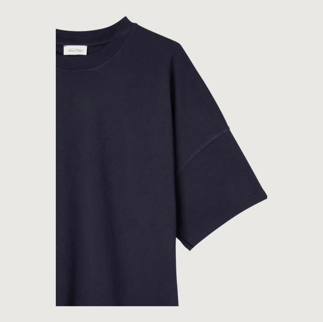 American Vintage T-Shirt Fizvalley Navy Vintage
