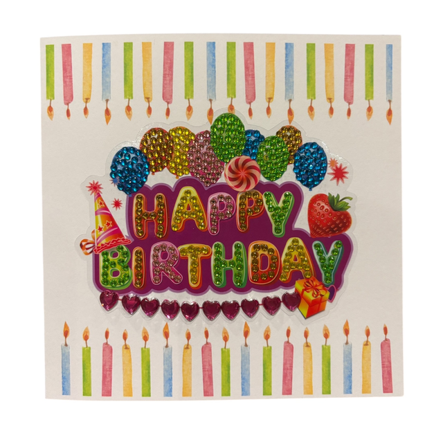Happy Birthday Candles Card