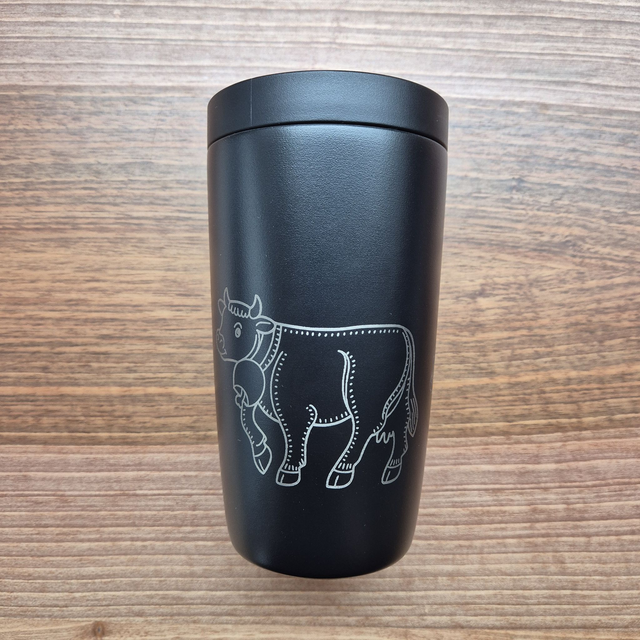 Thermobecher 350ml, Kuh mit Kalb