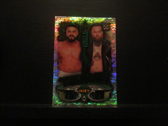 Adrade "Cien" Almas vs Aleister Black - Rivals Slam Attax Live Original Trading Card #42