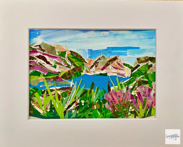 Rannoch Loch & Moor - Original Paper Collage | Charity Contribution 💛