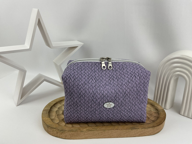 Trousse Baroudeuse – motif Géo Violet