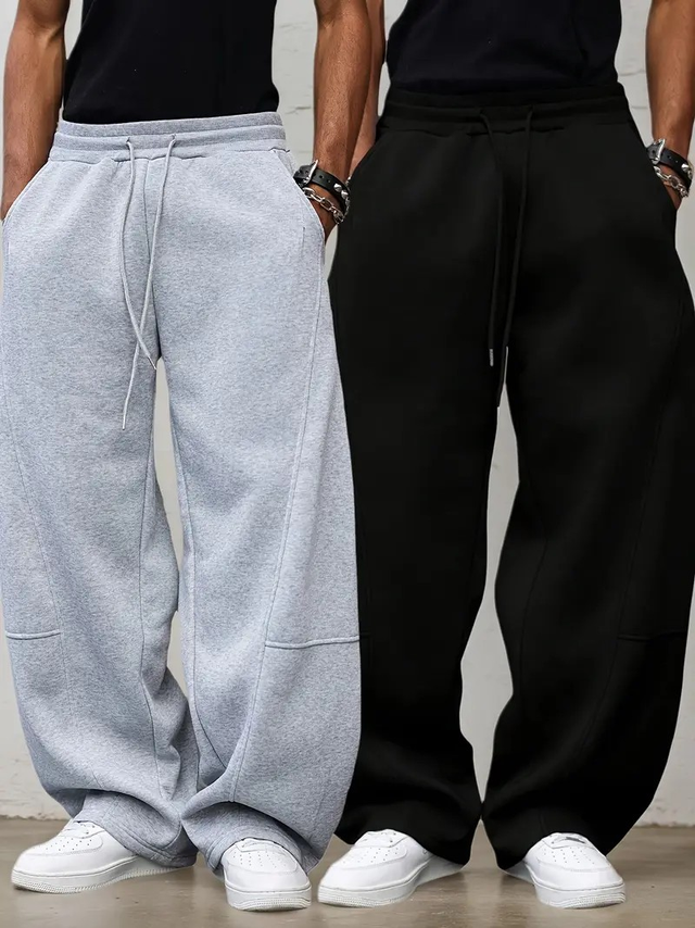 2pcs Men's Oversized Jogger Pants