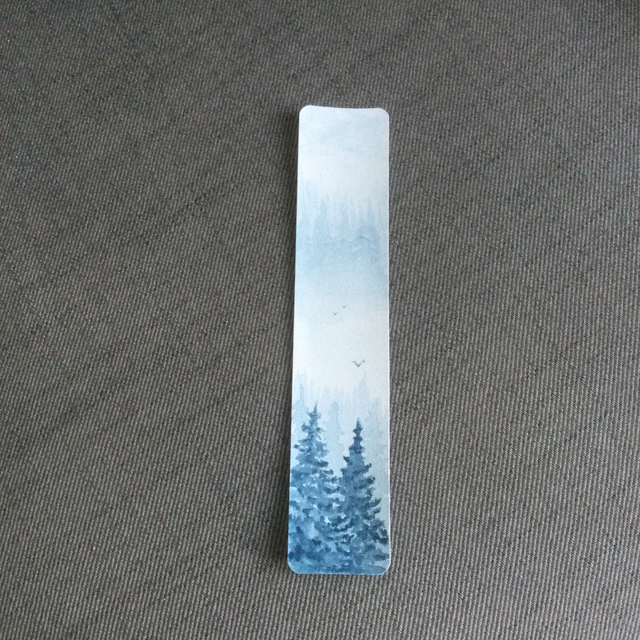 Marque-page Thème Forêt en hiver 24