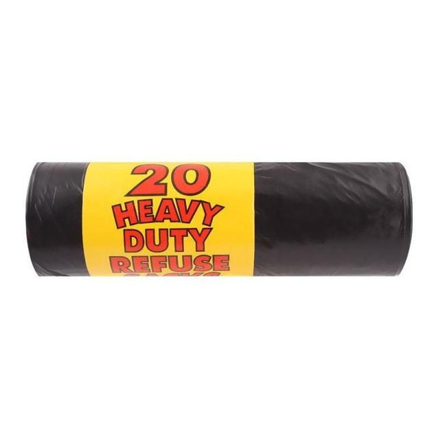 Refuse Heavy Duty Black Sacks Strong Bin Liners Dustbin Bags - 100 200 400 1000