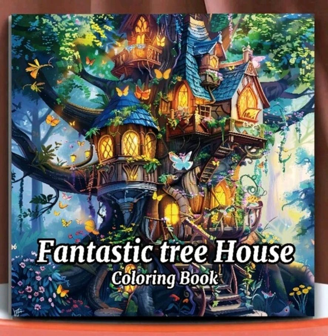 Värviraamat Fantastic tree House