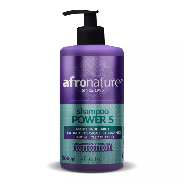 shampoo Power 5 - 500ml - afronature 