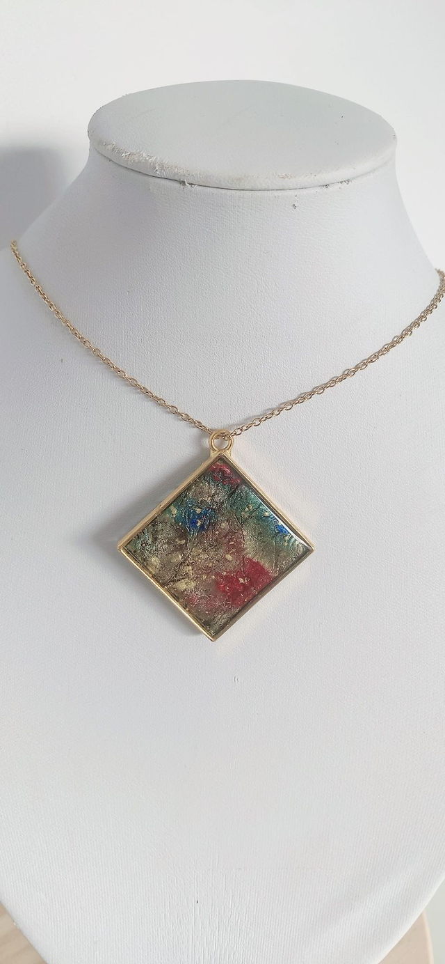 Collier Peint à la Main "Galaxie"