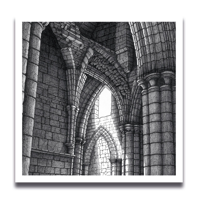 Carte Le Temple 11 x 11 cm