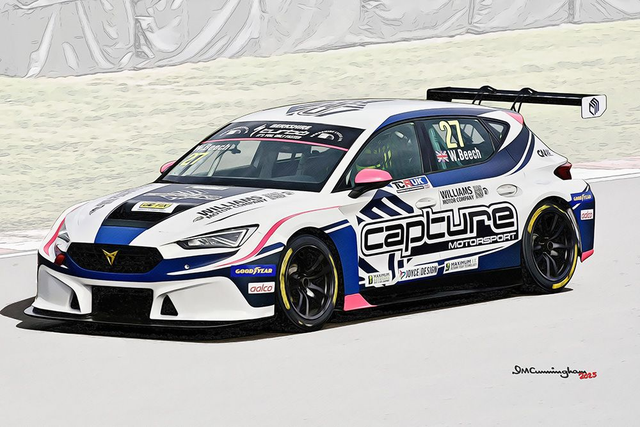 C250301 CUPRA Leon Competicion TCRUK25 Capture Motorsport Will Beech #27 DNPK_ICA7492 CAP