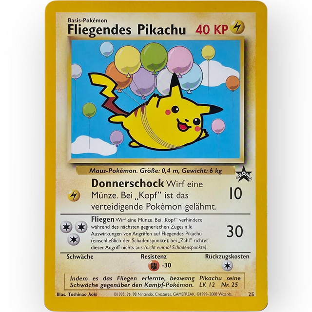 Fliegendes Pikachu Holo Promo Nr. 25 | Wizards | Deutsch