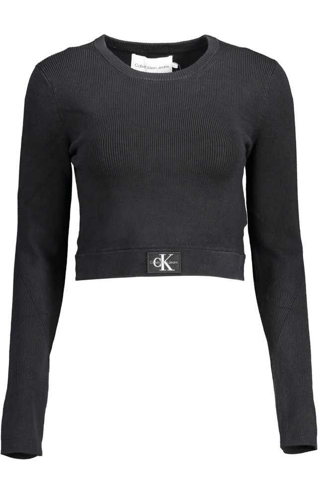 1592CALVIN KLEIN MAGLIA DONNA NERO
