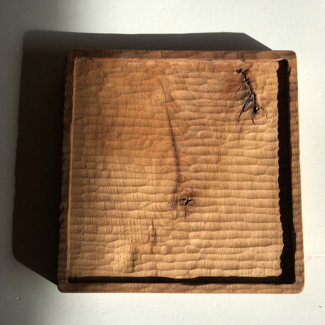 Plateau à thé en chêne 