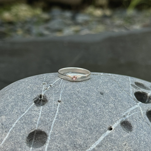 Morganite Sterling Silver Ring