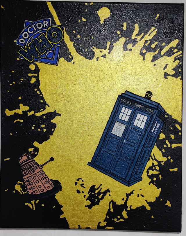 Toile brodée Doctor Who