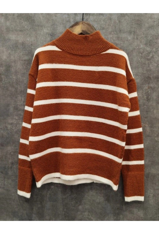 Pull en laine marinière