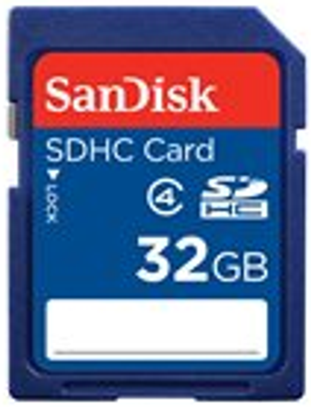 SanDisk Standard - Flash-minneskort - 32 GB - Class 4 - SDHC ( best vara) *
