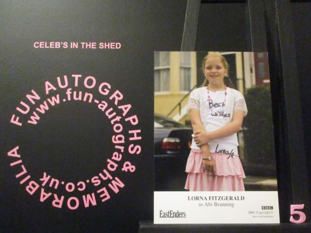 Lorna Fitzgerald (Abi Branning) Authentic Autographed EastEnders 6x4 Cast Card (5)