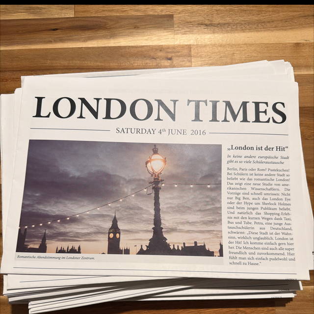 Zeitung London Times 