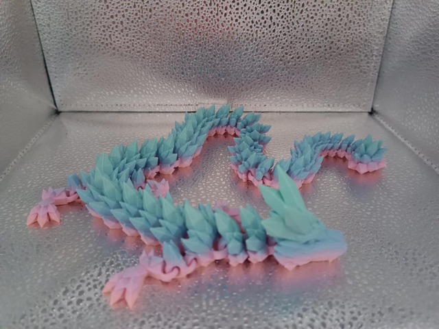 Long tailed Crystal Dragon - Matte Rainbow