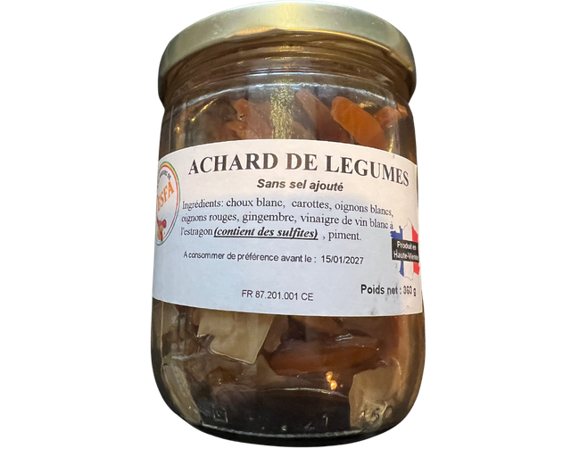 Achard de légumes
