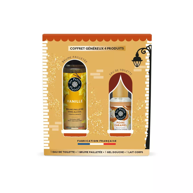 P.P COFFRET NOËL - PARFUM "POIRE CARAMEL" (4 PRODUITS)