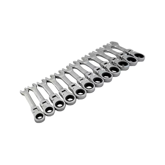 Mini ratschen Schlüssel Satz mit Gelenk im schaumeinlage 