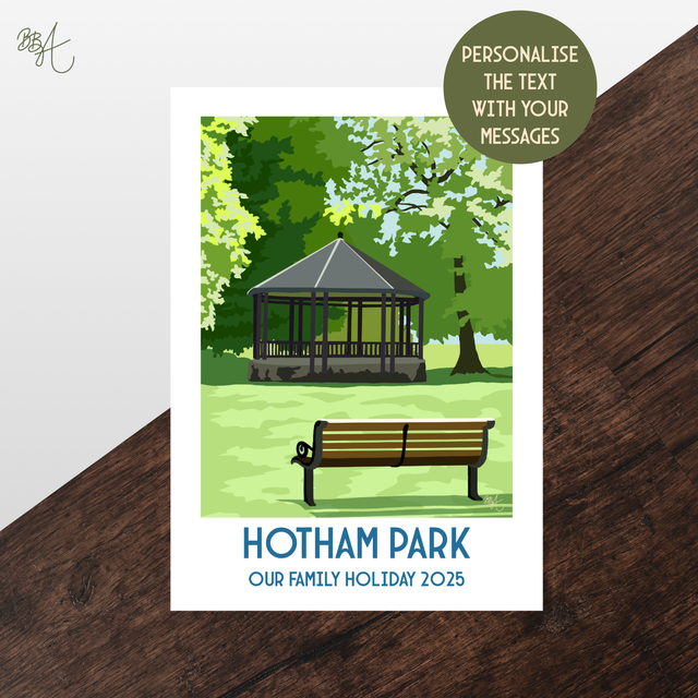 Hotham Park, Bognor Regis, Travel Poster Print ā Vintage Style Wall Art