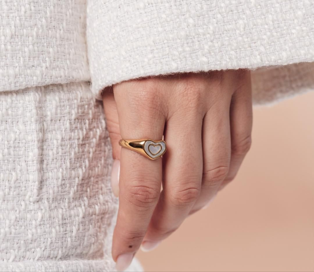 Bague Amor acier inoxydable 