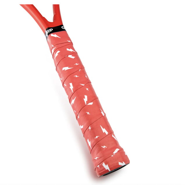 #Zap! Get A Grip - Charged Up - Red (Tennis, Badminton, Padel, Pickleball &amp; Squash)