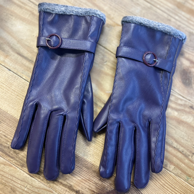 GANTS EN SIMILI CUIR LÉNA 