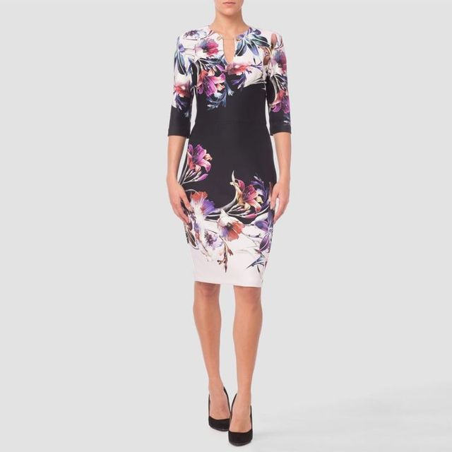 Joseph Ribkoff 173744 hihallinen kukkamekko