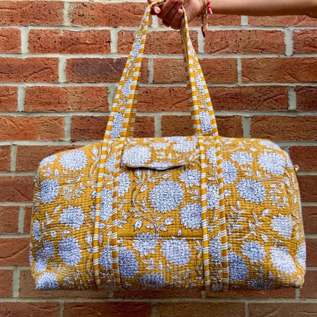 Yellow Duffle Bag