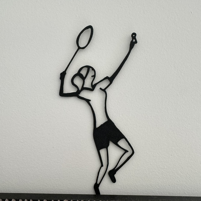 La joueuse de badminton