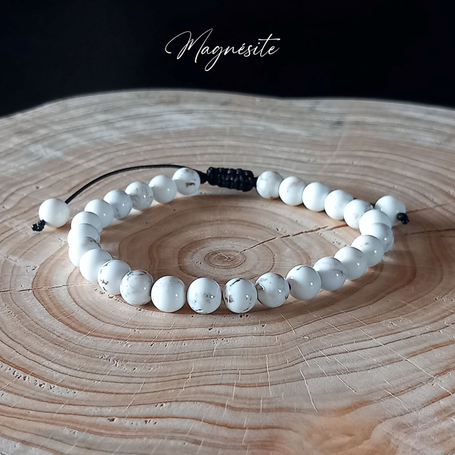 Bracelet ajustable en Magnésite
