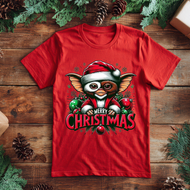 Gremlins Christmas T-shirt, DTF printed